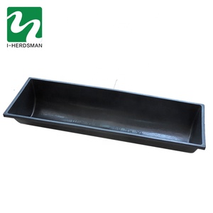 Équipement d'élevage, <span class=keywords><strong>auge</strong></span> à nourriture en plastique pour bétail et moutons de 1 m / 1,95 m pour l'alimentation des animaux, eau - Product Image 6