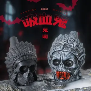 Accesorio de <span class=keywords><strong>disfraz</strong></span> de Halloween fantasma fuerte silbato de muerte <span class=keywords><strong>azteca</strong></span> auténtico - Product Image 4