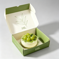 Emballage personnalisé à ouverture frontale pour petits cheesecakes basques et mini-cupcakes, muffins et gâteaux – Boîte en papier
