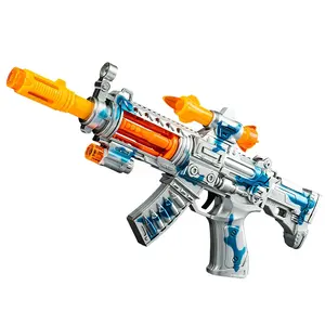 Arma de brinquedo elétrica para meninos, pistola de brinquedo com som de plástico, brinquedo de jogo real, projeto de armas elétricas para crianças, atacado