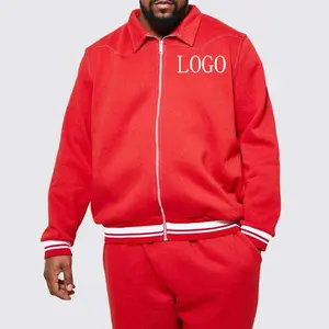 Atacado Oem Fábrica Logotipo Personalizado Jogger Set Fornecedores Elegante Track Suit Verão Oversize Homens Plain Black Sweatsuits Homens Tricô