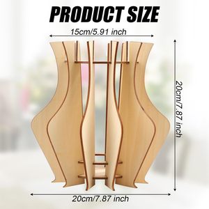 <span class=keywords><strong>Vase</strong></span> Bouquet Décoratif en Bois, Pot de Fleurs en Bois, <span class=keywords><strong>Vase</strong></span> Puzzle <span class=keywords><strong>pour</strong></span> Fleurs, Patio, Entrée, Salon, Intérieur, Extérieur, Porche, Cadeau - Product Image 5