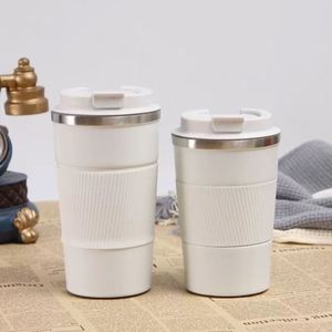 Tasses à café en silicone antidérapantes 17oz/13oz, gourdes isothermes à double paroi en acier inoxydable 304, thermos portables - Product Image 2