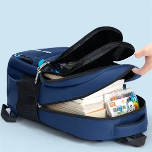 Profesional personalizado de alta calidad suave mochila escolar nuevo diseño de moda impermeable adolescente papelería bolsa para niños niñas - Product Image 5