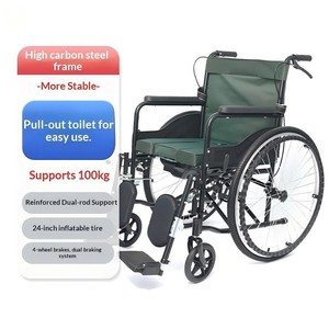 <span class=keywords><strong>Fauteuil</strong></span> roulant manuel pliable, scooter de mobilité léger <span class=keywords><strong>pour</strong></span> personnes âgées et handicapées, transport facile - Product Image 6