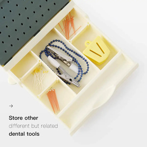 Medprotect Dental Bur Storage <b>Box</b> 142-Hole Plastic With Cover For Oral Care Tools - Product Image 1