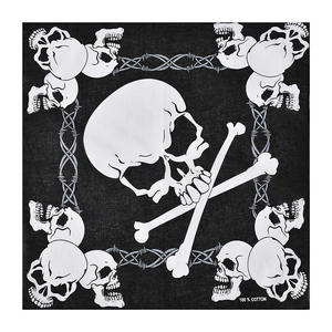 Bandanas et foulards 100% coton à motif squelette et crâne, style Hip Hop, pour hommes, usage extérieur, foulards <span class=keywords><strong>bandit</strong></span>, vente en gros directe usine - Product Image 2