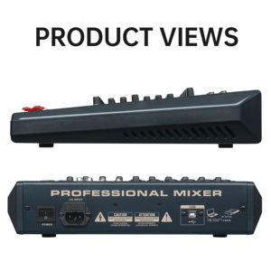 Console <span class=keywords><strong>de</strong></span> <span class=keywords><strong>mixage</strong></span> audio professionnelle portable 8 canaux Bluetooth avec alimentation fantôme 48V <span class=keywords><strong>pour</strong></span> diffusion en direct et podcasting - Product Image 6