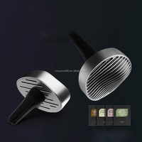 Diffuseur de parfum pour voiture décoratif personnalisé, diffuseur de parfum en bois et en métal, recharge, clip de ventilation pour voiture, purification de l'air
