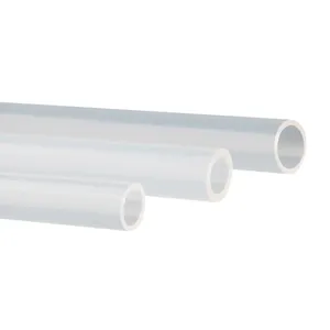 Tubo PFA resistente a altas temperaturas tubo PTFE transparente ácido e álcalis resistente à corrosão politetrafluoroetileno