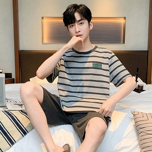 Estate nuova vendita calda <span class=keywords><strong>pantaloncini</strong></span> a maniche corte per <span class=keywords><strong>pigiama</strong></span> da <span class=keywords><strong>uomo</strong></span> per gli uomini di casa - Product Image 5