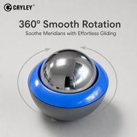 Balle de massage rotative à 360 degrés en acier inoxydable durable, rouleau de massage manuel pour la relaxation musculaire et le soulagement des douleurs musculaires