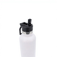 Bouteille d'eau isotherme à double paroi en acier inoxydable, sans BPA, portable, étanche, pour le camping en plein air, 650 ml (22 oz), maintien au chaud ou au froid pendant 12 à 24 heures