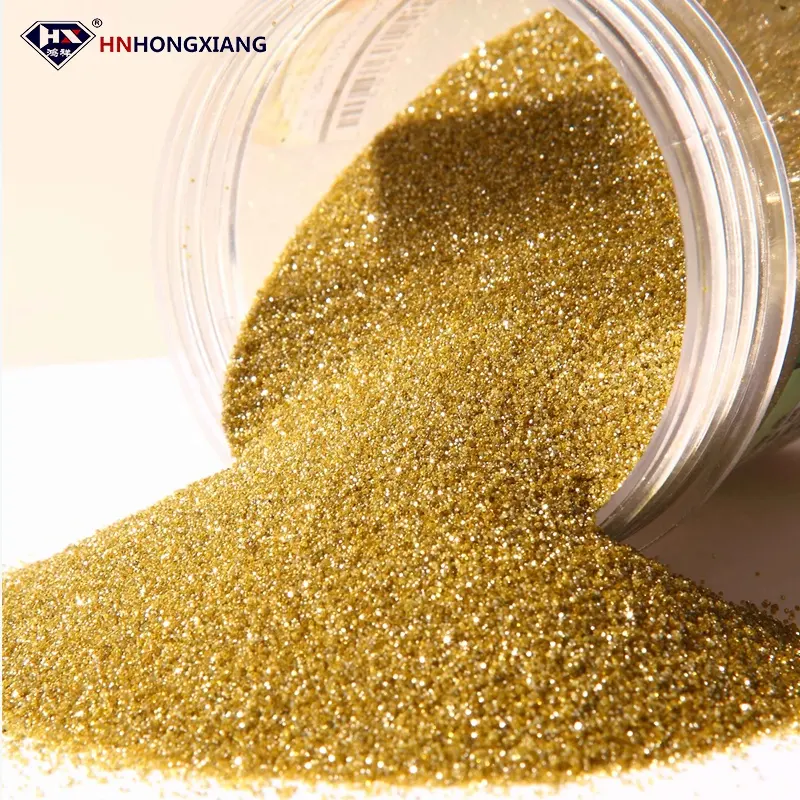 Fornitore della cina taglio della pietra materia prima polvere di diamante sintetico giallo polvere di diamante monocristallino 3040 Mesh