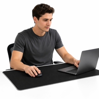 Tapis de souris de bureau en caoutchouc XL personnalisable pour entreprise et bureau, impression de logo, décoration de bureau et accessoire cadeau