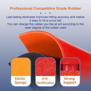 Loki Professionnel <span class=keywords><strong>5</strong></span> Étoiles <span class=keywords><strong>Ping</strong></span> <span class=keywords><strong>Pong</strong></span> Pagaies En Fiber De Carbone Pro <span class=keywords><strong>Raquette</strong></span> De Tennis De Table Avec Sac À Fermeture Éclair Portable - Product Image 5