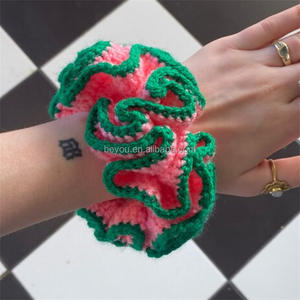 Greco confraternita colori Costume fasce per capelli SGRho DST JJOA rosa verde dio Crochet Scrunchie volant tessuto elastico per capelli cravatta per - Product Image 1