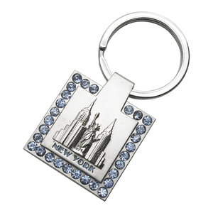 Custom 3d Statue of Liberty Key Chain Embossment Rhinestone <strong>Collection</strong> <strong>New</strong> <strong>York</strong> Landmark Buildings Metal Souvenir Keychains