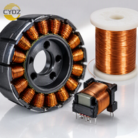 Fil magnétique en aluminium cuivré émaillé CCA résistant aux chocs 0,7 mm Classe H 180°C RoHS pour moteur d'outil électrique meuleuse d'angle