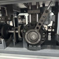 Machine de fabrication de gobelets en papier jetables entièrement automatique 120-140 pièces/min, moteur PLC, pompe, scellage ultrasonique, haute capacité