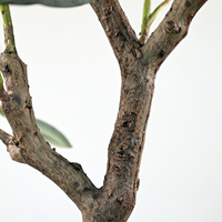 Arbre artificiel de luxe en feuilles d'olivier avec tige hautement réaliste pour la décoration intérieure de bureaux, jardins, halls d'hôtels et maisons