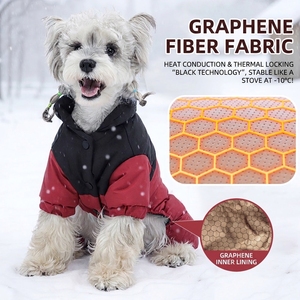 Abrigo <span class=keywords><strong>de</strong></span> Invierno para Perro <span class=keywords><strong>de</strong></span> Cuatro Patas, Cálido y Sostenible, <span class=keywords><strong>de</strong></span> Algodón, <span class=keywords><strong>con</strong></span> Forro Polar Acolchado, Traje Deportivo para Mascotas, Impermeable, para <span class=keywords><strong>Nieve</strong></span>, para Perros Pequeños y Medianos - Product Image 3