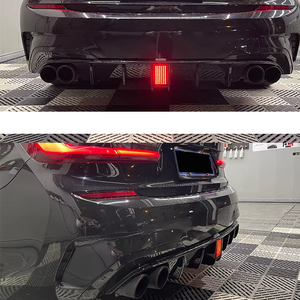 G20 3ซีรี่ส์ G28สีดำมันวาวสำหรับ BMW การปรับแต่งขอบด้านหลังรวมถึงไฟนักบินกันชนหลัง - Product Image 4