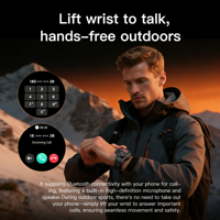 Reloj Inteligente GOTODO con IA, Compatible con Android/iOS, Batería de 1000 mAh, Pantalla TFT de 5.3 Pulgadas, Resistencia al Agua 3ATM, Brújula, GPS 5G