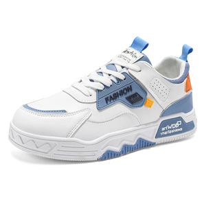 Nouvelles chaussures blanches respirantes pour hommes, tendance, semelles épaisses, baskets décontractées, chaussures plates pour tous les jours, mode - Product Image 5