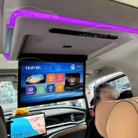 Téléviseur de plafond Denza D9 15,6 pouces avec écran tactile 4G WiFi et commande vocale arrière – Accessoire de luxe pour l'amélioration de l'intérieur