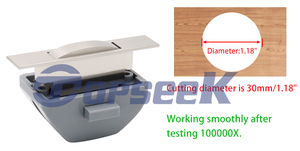 आयताकार आकार धातु हैंडल Rv कारवां मोटरहोम ड्रॉअर के लिए पुश बटन लैच - Product Image 3