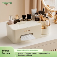Boîte de rangement pour mouchoirs en plastique haut de gamme pour salon et coiffeuse, design moderne, multi-usages, emballée individuellement