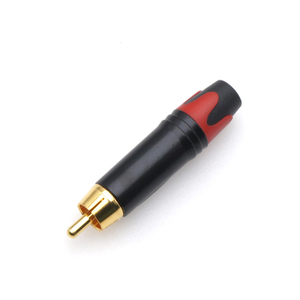 Позолоченный одинарный <span class=keywords><strong>RCA</strong></span> аудио-видео штекер Tekli штекер 2P медная никелевая сварочная головка ABS усилитель динамика AV проводка штекер - Product Image 3