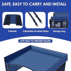 Muestra gratuita de bandeja plegable para asiento de coche Mesorock, bandeja de viaje para niños y niños pequeños con gran capacidad de almacenamiento - Product Image 2
