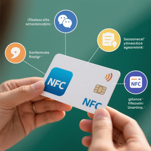 Fabrik preis Benutzer definiert gedruckt leer schwarz Smart Nfc Chip PVC-Papier Digitale Visitenkarte Nfc Visitenkarten - Product Image 2