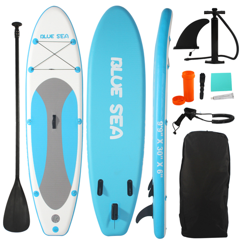 Best Unisex Adventure Skiff PVC Kayak Coaching Foam Stand up Paddle Board Stable Inflatable SUP Surfboard Coaching Water Sports