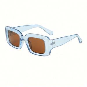 Nouvelles Lunettes de Soleil Carrées Blanches pour Femmes, Monture Métallique Rétro, Charnières Surdimensionnées, Branches Larges, Collection 2022 - Product Image 6