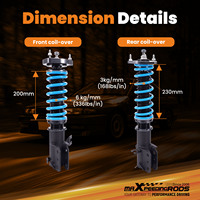 Kit de Suspensión de Coilovers Amortiguadores Ajustables MaXpeedingrods para Nissan Sentra B13 N14 1991-1994