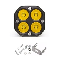 Projecteur de travail pour moto, projecteur trèfle à quatre feuilles, phare antibrouillard, ampoule pour véhicule d'ingénierie