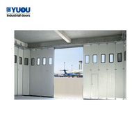 Porte Coulissante Automatique Motorisée, Grande Porte de Hangar, Porte Coulissante Aluminium pour Avions et Hélicoptères
