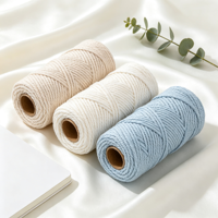 Cordon en coton tressé Nano Macramé pour suspension murale de plantes, artisanat DIY, tricot, crochet, sac, accessoires de décoration intérieure