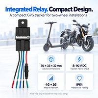 Traceur GPS 4G+2G pour trottinettes électriques et motos, antivol, suivi en temps réel, coupure d'alimentation à distance, alarme de vibration