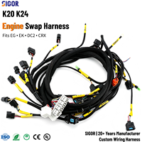 Faisceau de câblage moteur K20/K24 Série K Plug and Play avec gaine en nylon pour Civic EG/EK/Integra DC2/CRX