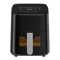 Friteuse à air électrique 4,5 L 1200 W sans huile avec fenêtre visible pour la cuisine domestique