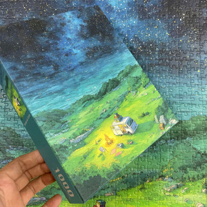 Rompecabezas Prairie And Starry Night de 1000 piezas, rompecabezas de papel de alta gama para adultos, esquinas cuadradas, diseño plano - Product Image 2
