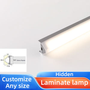 Benutzer definierte W13 * H18.5mm <span class=keywords><strong>LED</strong></span>-Schrank leuchte Premium-Qualität Dreieckiges Aluminium profil 18mm Regal Laminat Streifen Schrank leuchten - Product Image 6