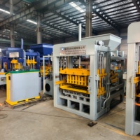 Machine de fabrication de briques en béton entièrement automatique et écologique QT4-15, ligne de production de briques creuses contrôlée par PLC