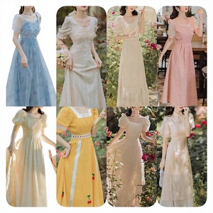 High Quality Fashion Women's Floral Print V Neck Casual Chiffon Dress <b>Cheap</b> Summer Wholesale - Product Image 1