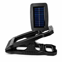 Lampe solaire LED à détecteur de mouvement, à clipser, pour extérieur, lampe de sécurité rechargeable, étanche IP44, éclairage activé par le mouvement pour clôture de jardin