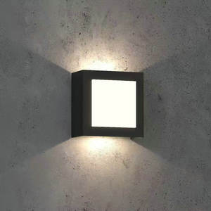 Luces LED de Pared para <span class=keywords><strong>Exteriores</strong></span> e Interiores, Iluminación Arriba y Abajo, IP65 Impermeables, Apliques de Pared Cuadrados de Aluminio para Casa y Patio - Product Image 1